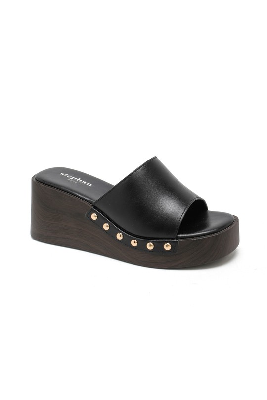 De cuña Zapatos Beige STEPHAN 78-200 Efashion Paris