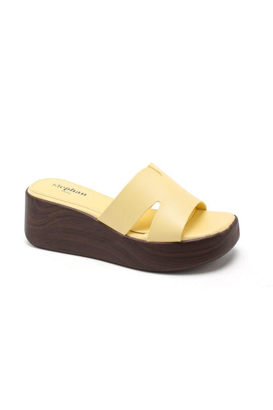 De cuña Zapatos Yellow STEPHAN OL-57 Efashion Paris