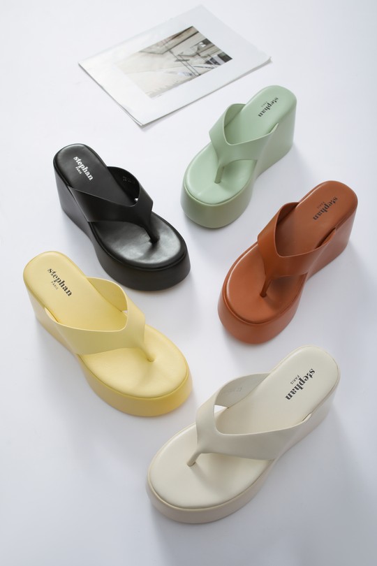 Compensées Chaussures Noir STEPHAN 78-201 Efashion Paris
