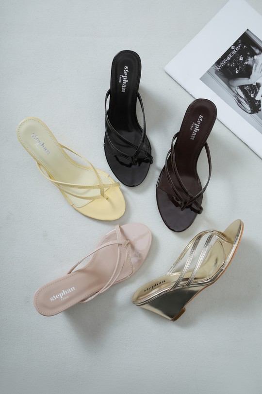 Compensées Chaussures Jaune STEPHAN XL-13 Efashion Paris
