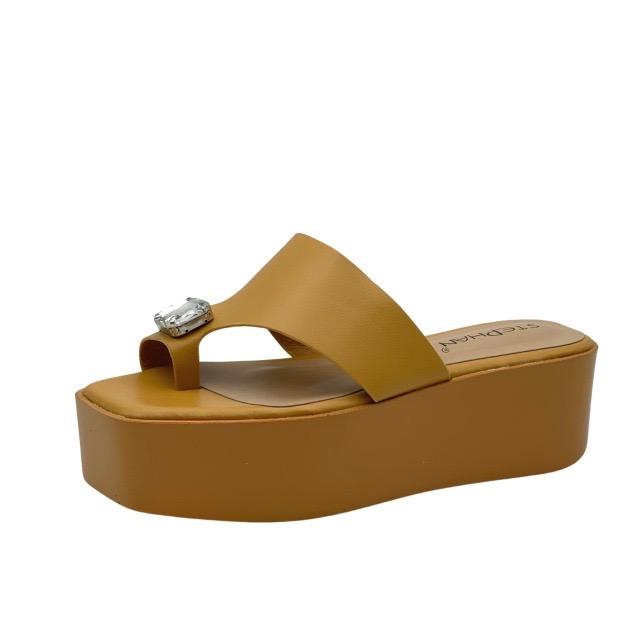 Compensées Chaussures Jaune STEPHAN 78-113 #c Efashion Paris