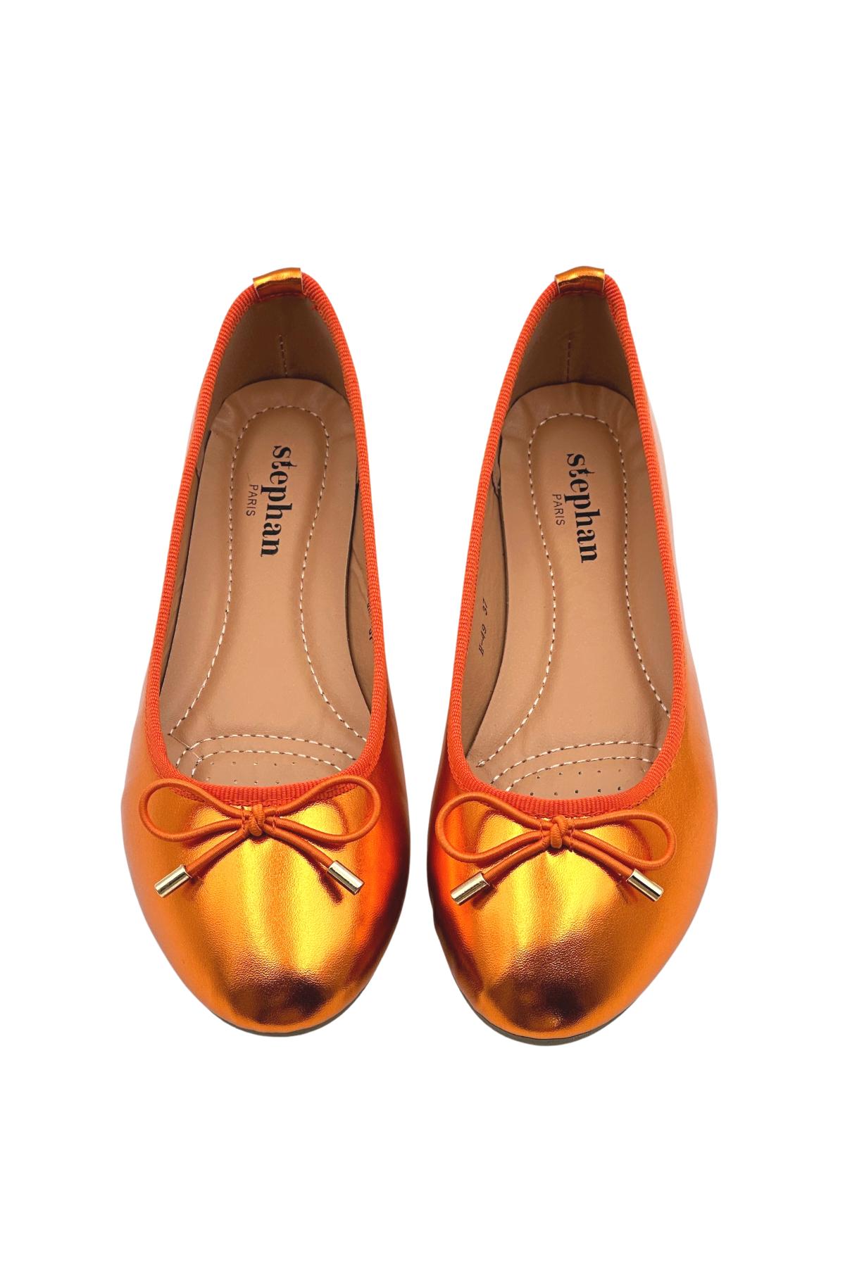 Ballet pumps Shoes Orange STEPHAN H-49 #c Efashion Paris