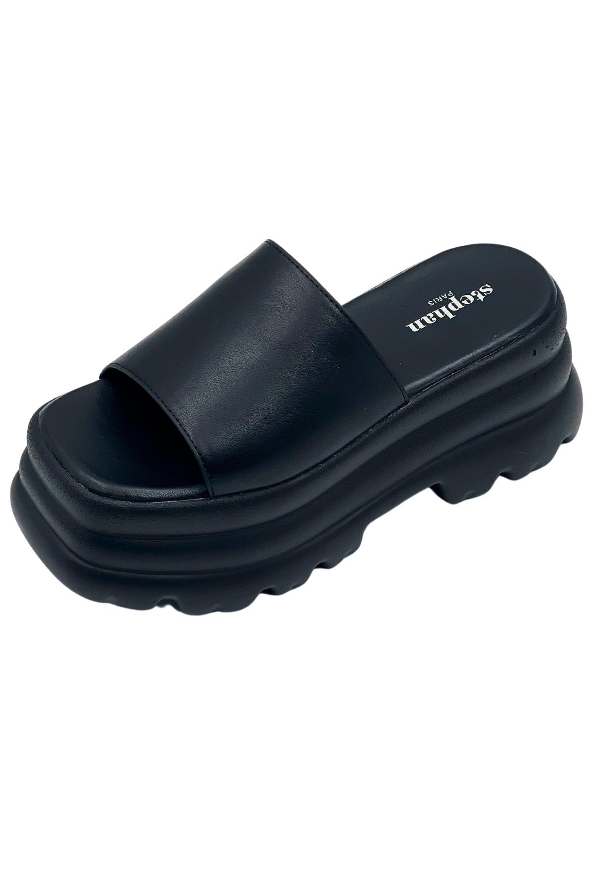 Sandals Shoes Black STEPHAN  78-170 #c Efashion Paris