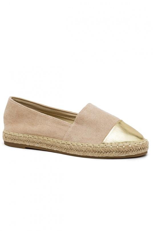 Espadrilles Chaussures Beige LADY GLORY LX229 Efashion Paris