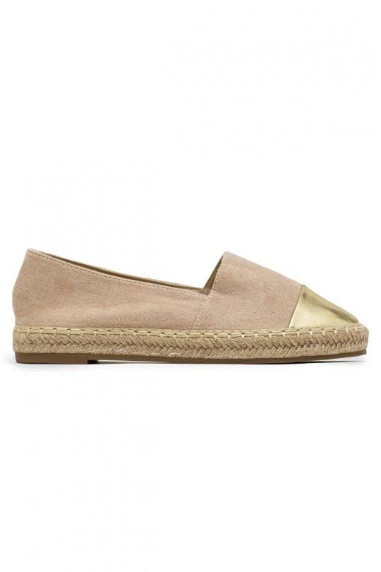 Espadrilles Chaussures Beige LADY GLORY LX229 Efashion Paris