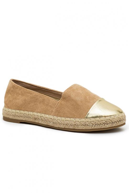 Espadrilles Chaussures Beige LADY GLORY LX229 Efashion Paris