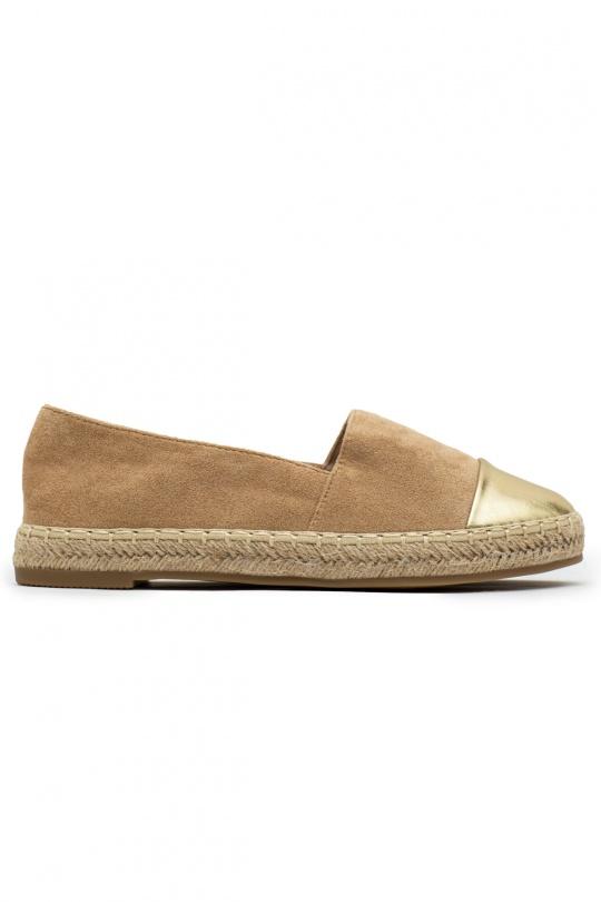 Espadrilles Chaussures Beige LADY GLORY LX229 Efashion Paris