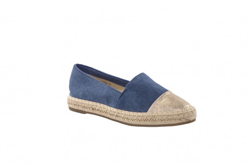Espadrilles Chaussures Bleu LADY GLORY LX234 Efashion Paris
