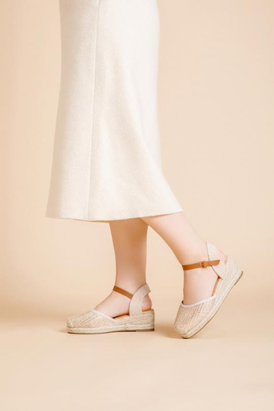 Compensées Chaussures Argent LADY GLORY R833 Efashion Paris