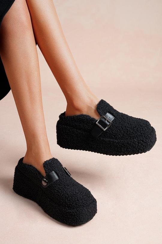 Chaussons, pantoufles Chaussures Noir LADY GLORY R859 Efashion Paris