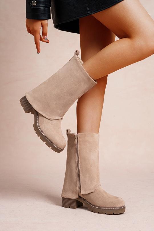 Bottines Chaussures Taupe LADY GLORY LH192 Efashion Paris