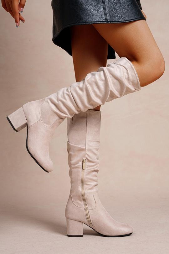 Boots Shoes Taupe LADY GLORY LH189 Efashion Paris