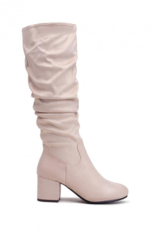 Boots Shoes Taupe LADY GLORY LH189 Efashion Paris
