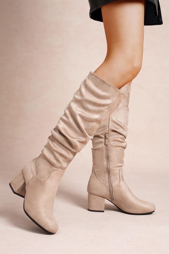 Boots Shoes Taupe LADY GLORY LH189 Efashion Paris