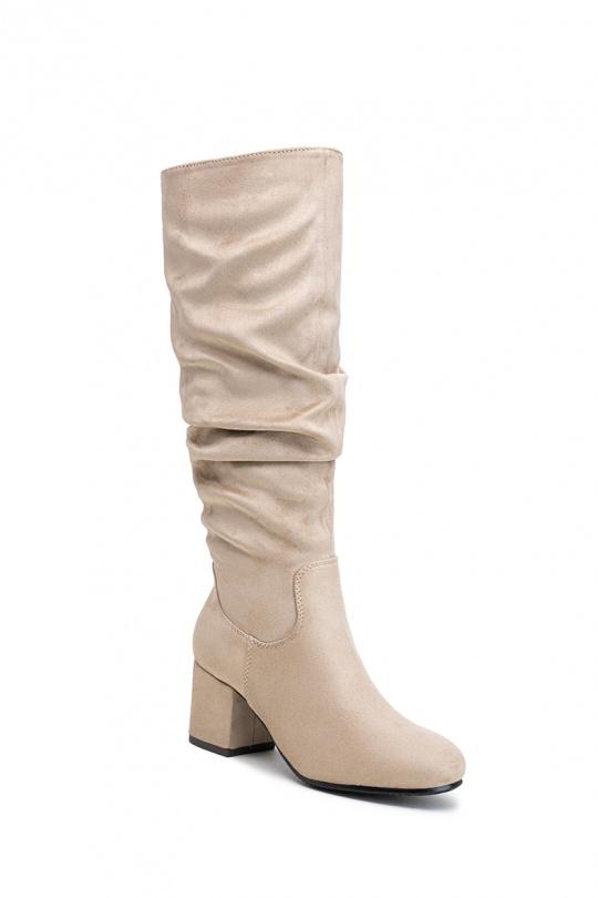 Boots Shoes Taupe LADY GLORY LH189 Efashion Paris