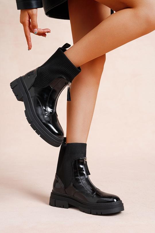 Ankle boots Shoes Black LADY GLORY LH190 Efashion Paris