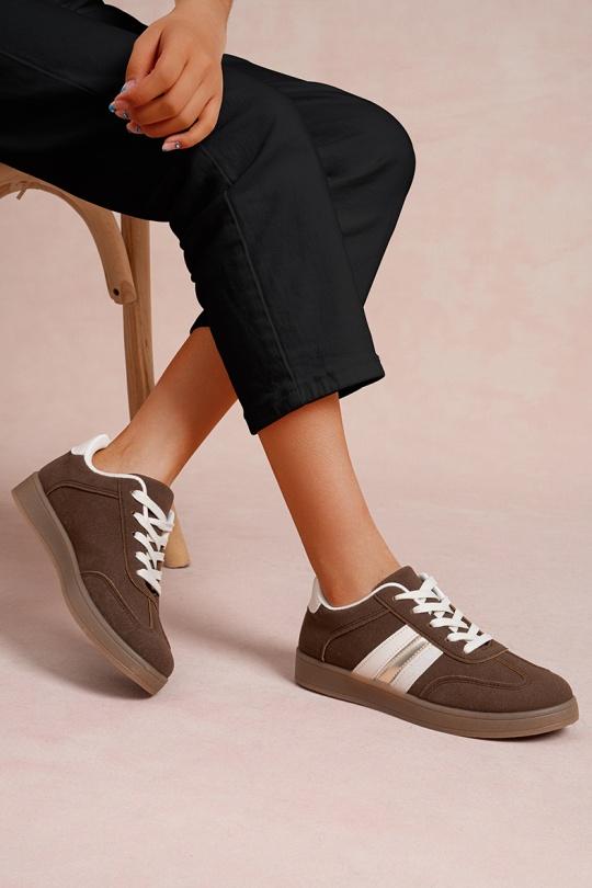 Sneakers Scarpe Brown LADY GLORY K1761 Efashion Paris