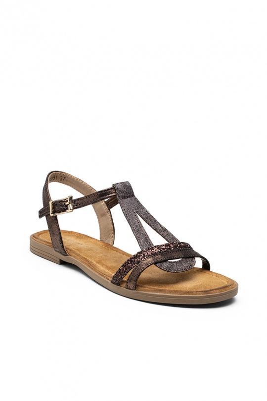 Sandales Chaussures Beige LADY GLORY F6891 Efashion Paris