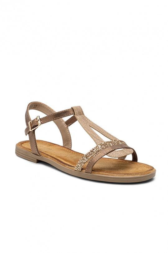 Sandales Chaussures Beige LADY GLORY F6891 Efashion Paris