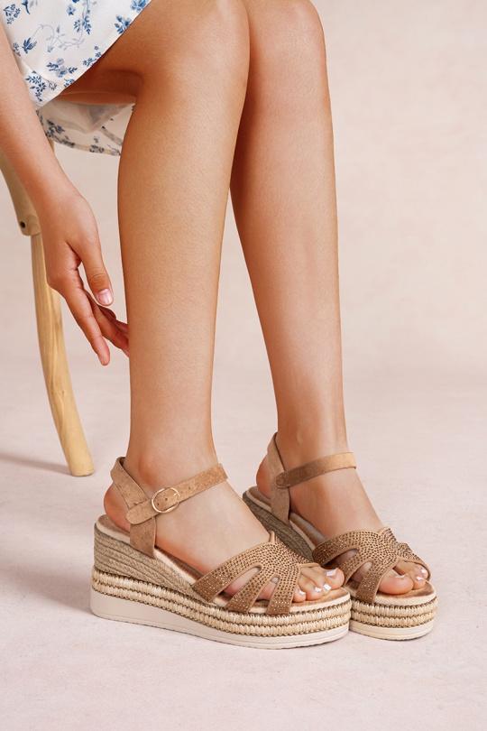 Compensées Chaussures Marron LADY GLORY H20 Efashion Paris