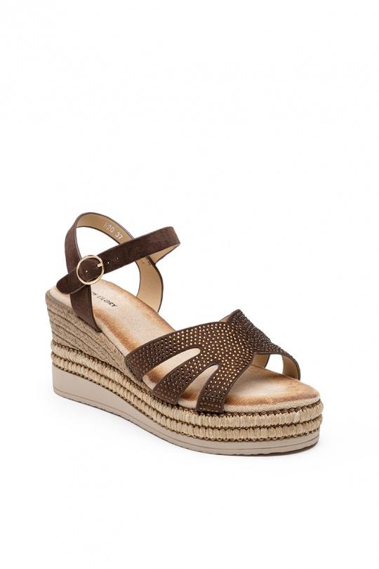 Compensées Chaussures Marron LADY GLORY H20 Efashion Paris