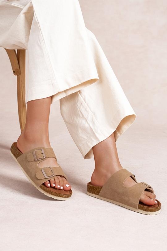 Sandales Chaussures Taupe LADY GLORY FL202 Efashion Paris