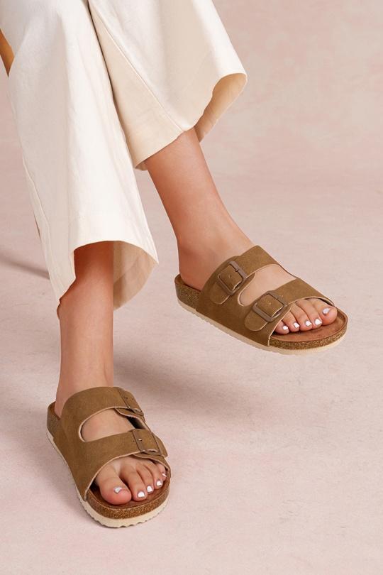 Sandales Chaussures Taupe LADY GLORY FL202 Efashion Paris