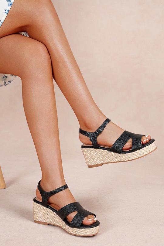 Wedges Shoes Champagne LADY GLORY FL208 Efashion Paris