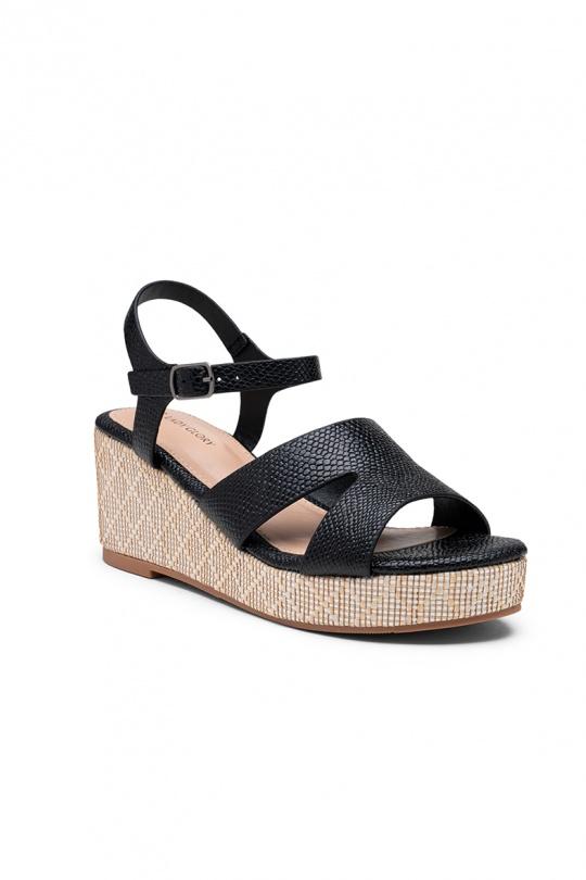 Wedges Shoes Champagne LADY GLORY FL208 Efashion Paris