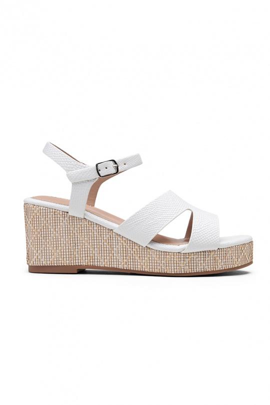 Wedges Shoes Champagne LADY GLORY FL208 Efashion Paris