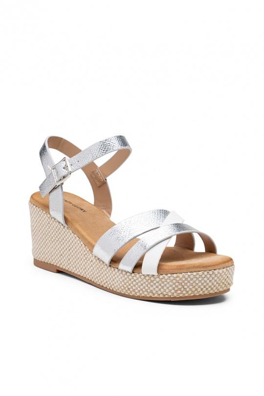 Compensées Chaussures Champagne LADY GLORY FL209 Efashion Paris