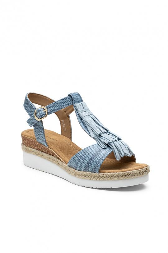 Compensées Chaussures Beige LADY GLORY F6902 Efashion Paris