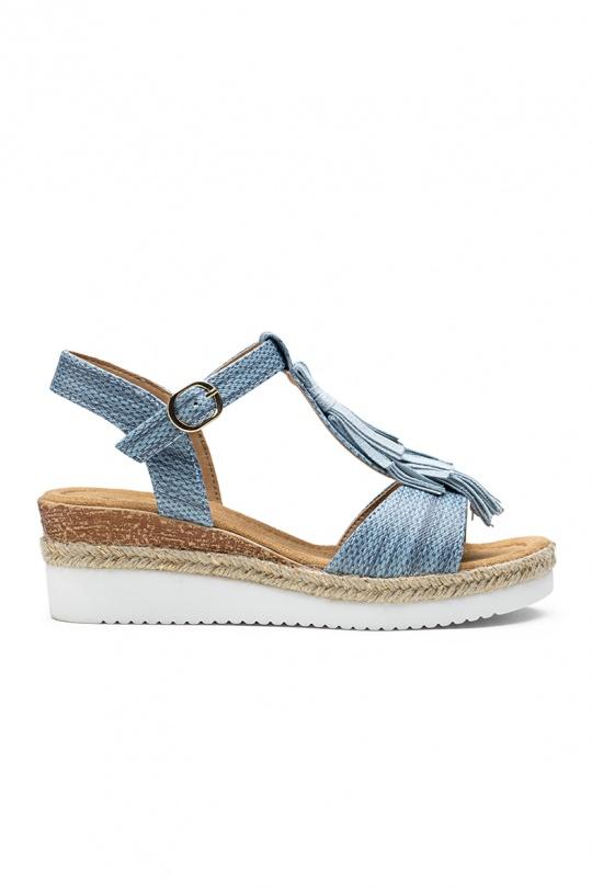 Compensées Chaussures Beige LADY GLORY F6902 Efashion Paris