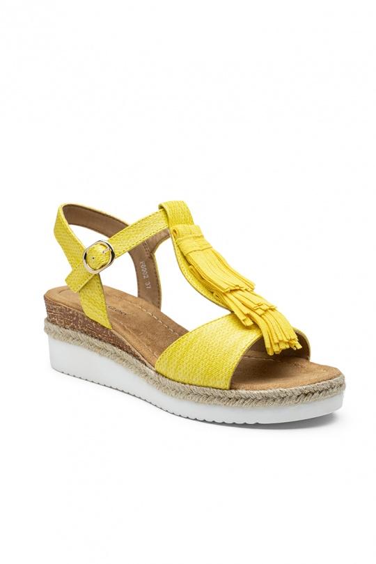 Compensées Chaussures Beige LADY GLORY F6902 Efashion Paris