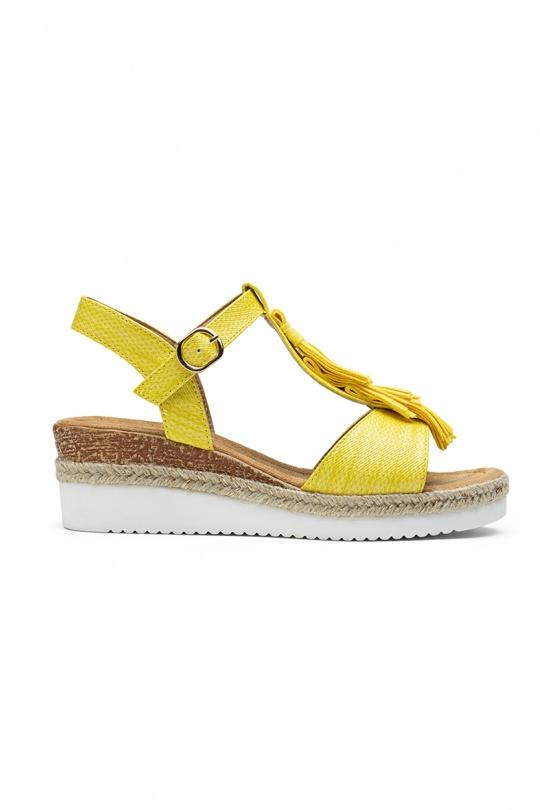 Compensées Chaussures Beige LADY GLORY F6902 Efashion Paris