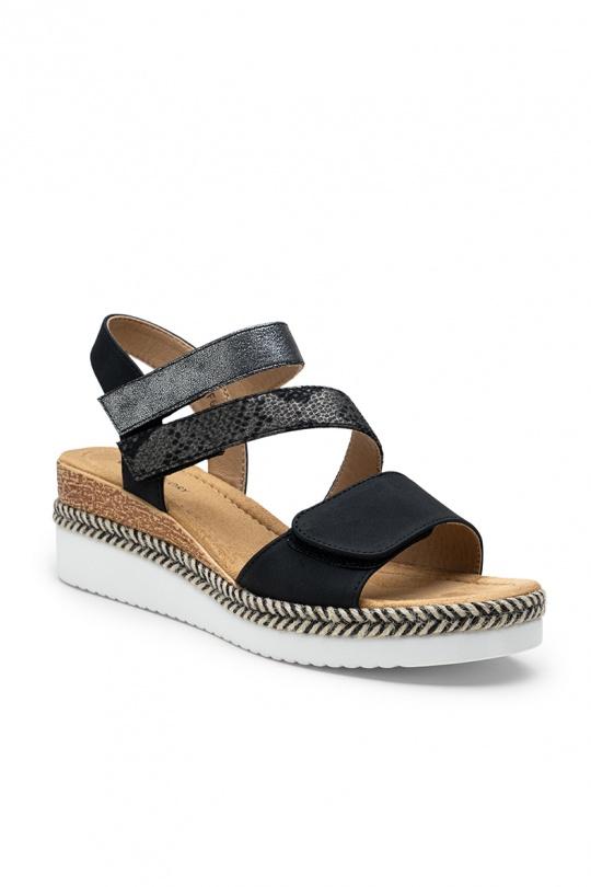 Compensées Chaussures Taupe LADY GLORY F6877 Efashion Paris