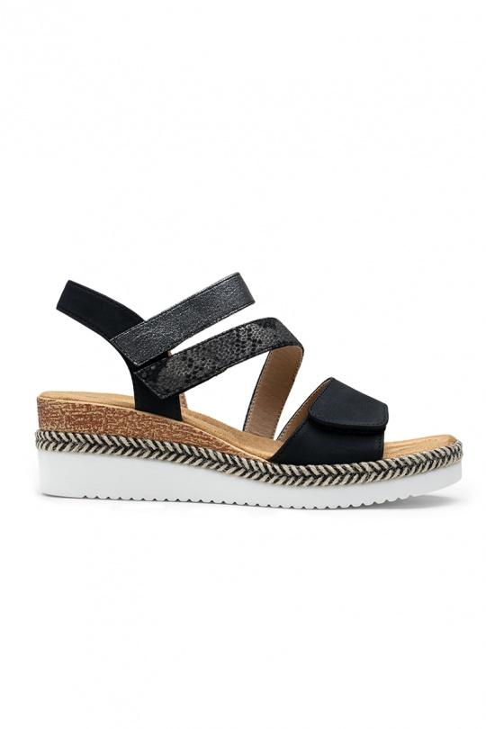 Compensées Chaussures Taupe LADY GLORY F6877 Efashion Paris