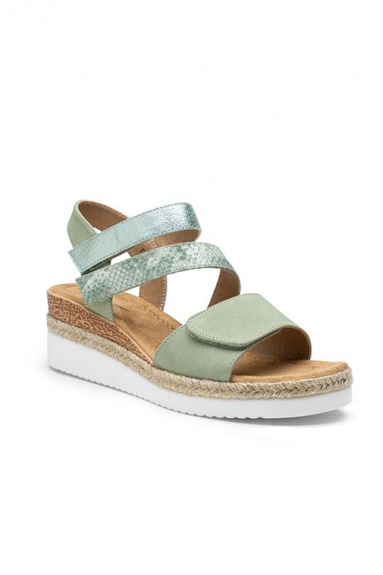 Compensées Chaussures Taupe LADY GLORY F6877 Efashion Paris