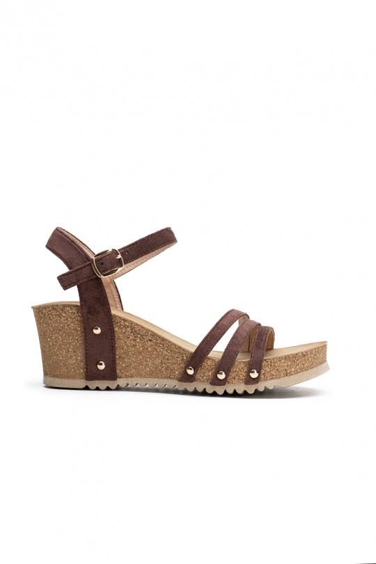 Compensées Chaussures Marron LADY GLORY FD75 Efashion Paris