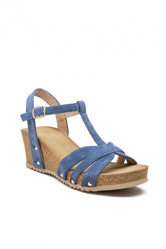 Compensées Chaussures Taupe LADY GLORY FD76 Efashion Paris