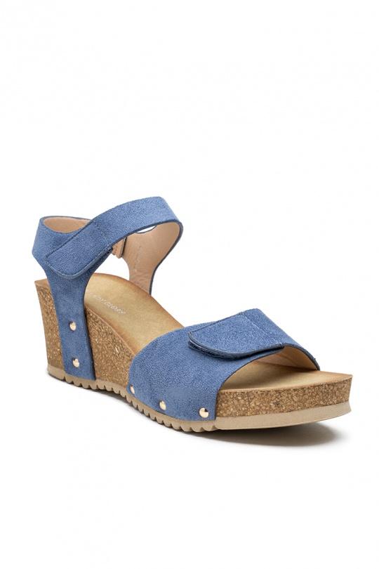 Compensées Chaussures Bleu LADY GLORY FD77 Efashion Paris