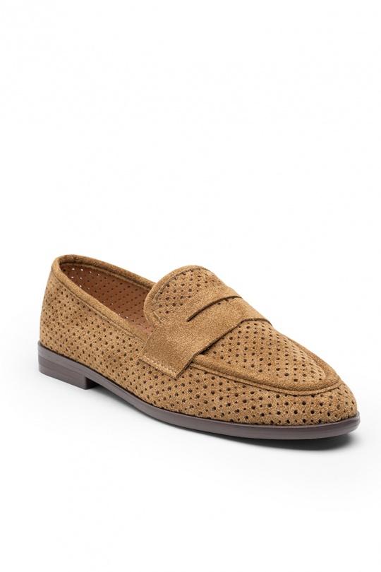 Mocassins Chaussures Marron LADY GLORY E122 Efashion Paris