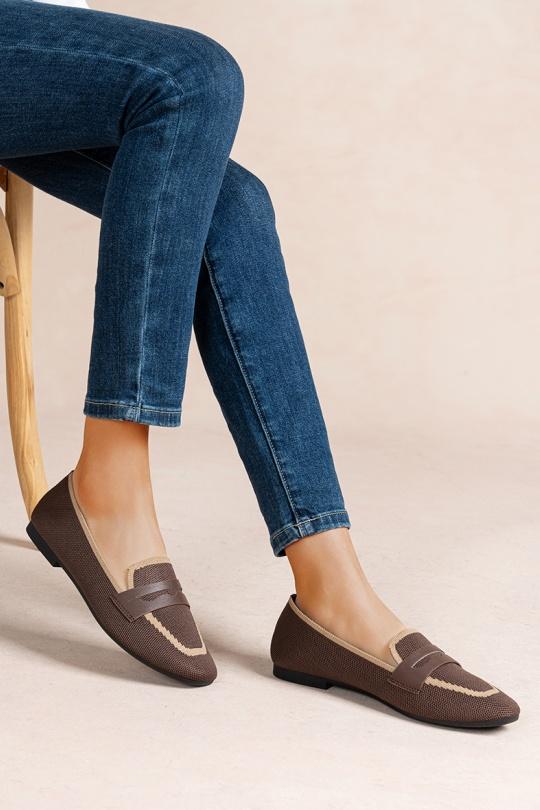 Loafers Shoes Beige LADY GLORY YT57 Efashion Paris