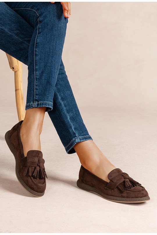 Mocassins Chaussures Beige LADY GLORY R868 Efashion Paris