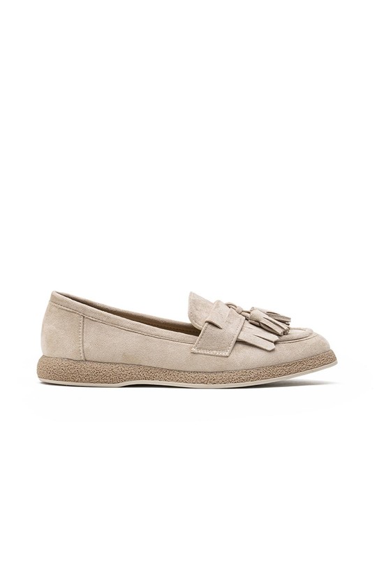 Mocassins Chaussures Beige LADY GLORY R868 Efashion Paris