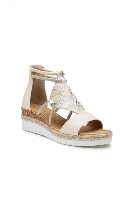 Compensées Chaussures Taupe LADY GLORY F6882 Efashion Paris