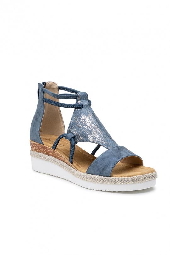 Compensées Chaussures Taupe LADY GLORY F6882 Efashion Paris