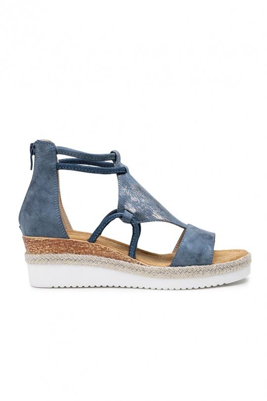 Compensées Chaussures Taupe LADY GLORY F6882 Efashion Paris