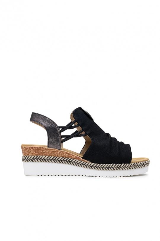 Compensées Chaussures Beige LADY GLORY F6927 Efashion Paris