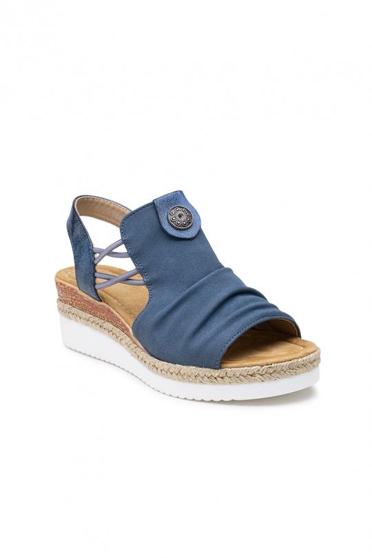 Compensées Chaussures Beige LADY GLORY F6927 Efashion Paris